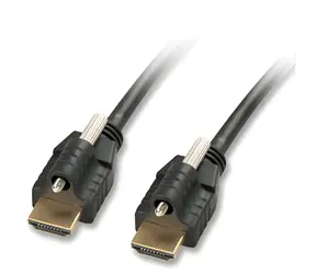 Lindy černá / HDMI kabel / 5 m / High Speed / Ethernet / 3D / zámek konektorů