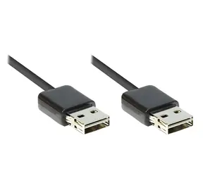 Good Connections USB 2.0 EASY-A černá / Propojovací kabel / A-A / 3 m / 480 Mbit/s