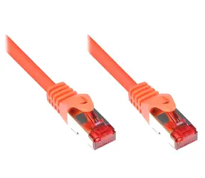 Good Connections Cat.6 S/FTP oranžový / Patch kabel / RJ-45 / pozlacené kontakty / 1 m
