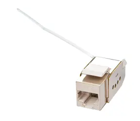 Lindy Cat6 bílá / Keystone modul / STP / beznástrojový