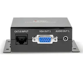 Lindy VGA extender - přijímač / Extender / Cat.6 / 300 m / Full HD 1080p / audio výstup