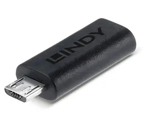 Lindy USB-C - Micro-B černá / Adaptér / USB 2.0 / 480 Mbit/s