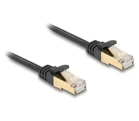 DeLock / Síťový kabel / RJ45 - RJ45 / Cat.6A S/FTP / plochý / 7,5 m
