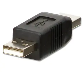 Lindy USB A-A černá / Adaptér / male-male / zapojení 1:1