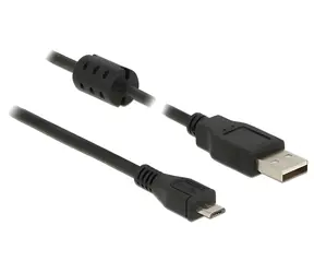 Delock USB-A - Micro USB-B černá / Kabel / USB 2.0 / 3 m / 480 Mbit/s