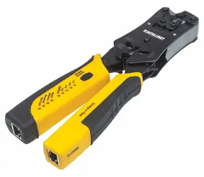 Intellinet Universal / Krimpovací kleště / RJ11, RJ12, RJ22, RJ45 / s testerem kabelů / ráčna