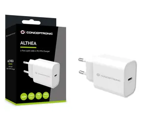 Conceptronic ALTHEA10W bílá / USB-C nabíjecí adaptér / 1x USB-C / 25 W / PD 3.0/PPS