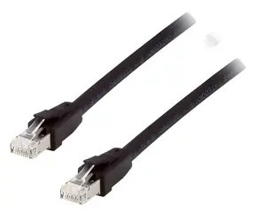 Equip Patchkabel Cat8.1 černá / Patch kabel / S/FTP / RJ45 - RJ45 / 0,5 m / 40 Gbit/s / PoE++