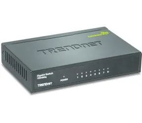 TRENDnet Switch 8x Gigabit kovový / Switch / 10/100/1000 Mbps / Unmanaged / 16 Gbit/s / GREENnet