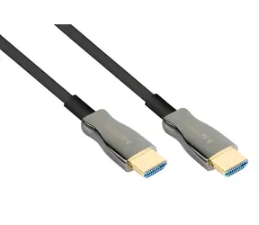 Python AOC Hybrid 10m černá / HDMI kabel / HDMI 2.0b / AOC / 4K 60Hz / ocelová výztuž