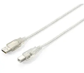 Equip USB-A - USB-B stříbrná / Kabel / USB 2.0 / 1 m