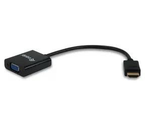 Equip černá / Redukce / HDMI -> VGA / 1920x1080 60Hz / 0,25 m