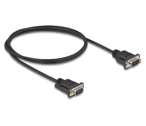 DeLock / Sériový kabel RS-232 / Sub-D9 samec - samec / 1 m