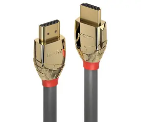 Lindy Gold Line šedá / HDMI kabel / 15 m / 4K 60Hz / pozlacené konektory