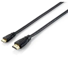 Equip HDMI - Mini HDMI černá / Redukce / 1 m / 4K/30Hz / pozlacené konektory