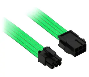 Nanoxia NX6PV3ENG neonově zelená / Prodlužovací kabel / PCI-E 6-pin / 30 cm / rovný konektor