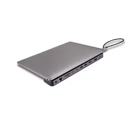 Lindy DST-Mini XT 810 / Dokovací stanice USB-C / HDMI 2.1 / DisplayPort 1.4a / RJ-45 / 100W PD