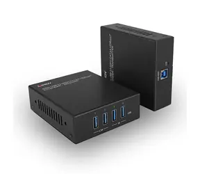 Lindy 43410 černá / USB extender / USB 3.2 Gen 1 / Cat.6A / dosah 100 m / 5 Gbit/s