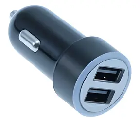 MediaRange černá / Autonabíječka / 2x USB-A / 3,4 A / 12-24 V