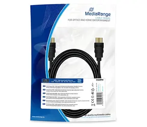 MediaRange MRCS198 černá / HDMI kabel / High Speed / Ethernet / 18 Gbit/s / 3 m