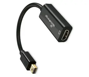MediaRange Adaptér Mini DisplayPort na HDMI černá / 20 cm / 4K 60Hz / pozlacené kontakty