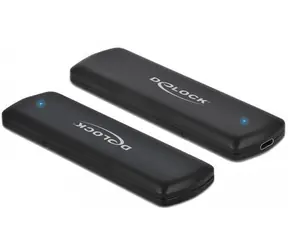 Delock černá / Externí pouzdro M.2 NVMe PCIe SSD / USB-C / USB 3.2 Gen 2 / 10 Gbit/s