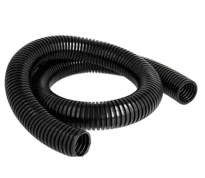 DeLock černá / Ochranná hadička na kabely / průměr 34,5 mm / délka 1 m