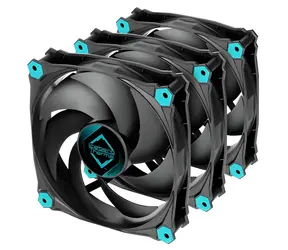 Iceberg Thermal IceGALE Silent PWM černá 3ks / 120 mm / kluzné ložisko / 21,8 dB / 51 CFM / 4-pin PWM