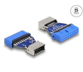 Delock Adaptér USB 3.0 pin header (F) - USB 3.2 Gen 1 Key A (F) / Redukce / interní / 5 Gbit/s