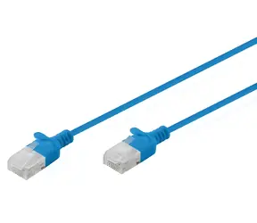 Digitus CAT 6 U-UTP Slim modrá / Patch kabel / RJ-45 / 1,5 m / 250 MHz