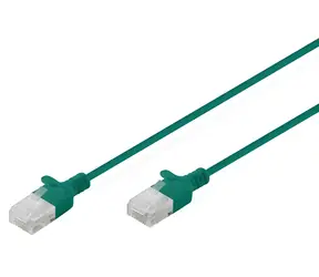Digitus CAT 6 U-UTP Slim zelená / Patch kabel / U/UTP / 250 MHz / 1,5 m