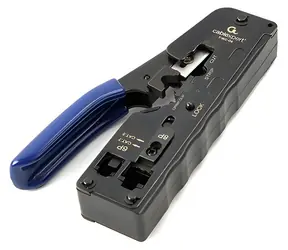 Gembird kleště krimpovací modrá / Krimpovací kleště / RJ45 (8P8C) / RJ12 (6P6C) / RJ11 (6P4C)