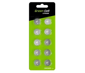 Green Cell CR2025 / Baterie / Lithiová / 3V / 160mAh / 10 ks / blistr