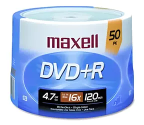 Maxell DVD+R 4,7GB 50ks / Optické médium / 16x / Shrink