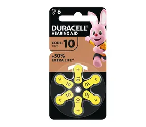 Duracell EasyTab 10 (PR70) / Baterie do naslouchadla / 6 ks