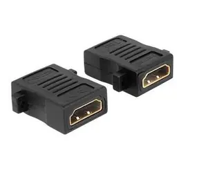 Delock HDMI A (F) - HDMI A (F) / Adaptér / pozlacené kontakty / černá