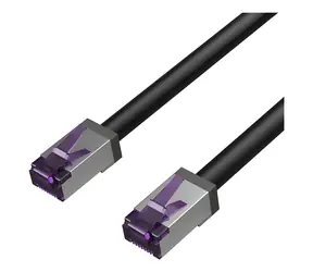 Shiverpeaks CAT 6A S/FTP černá / Patch kabel / 10 m / 500 MHz