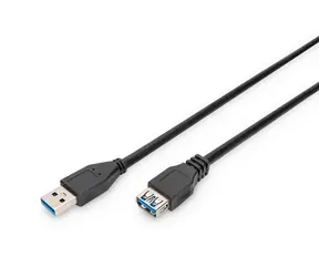 Digitus černá / Prodlužovací kabel USB 3.0 A-A / 3 m