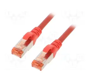 Digitus červená / Patch kabel / Cat6 S/FTP / RJ45 / 5 m / AWG 27/7