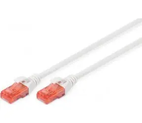 Digitus bílý / Patch kabel / Cat 6 UTP / AWG 26 / 2 m / LSZH