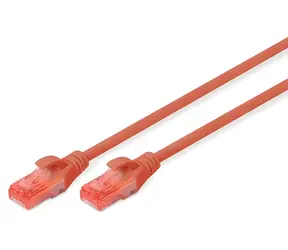 Digitus Cat6 U/UTP červená / Patch kabel / LSZH / RJ45 - RJ45 / 250 MHz / 10 m