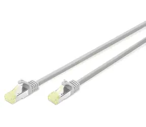 Digitus Cat 6A S/FTP šedý 5m / Patch kabel / LSZH / AWG 26/7 / PoE+