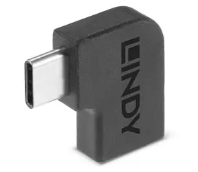 Lindy USB-C 90° černá / Adaptér / USB-C - USB-C / USB 3.2 Gen 2x2 / 20 Gbit/s