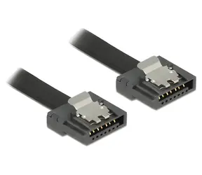 DeLock SATA III FLEXI černá / Kabel / SATA - SATA / 1 m / 6 Gbit/s