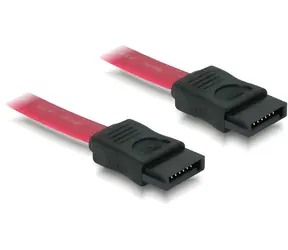 DeLock SATA II červená / SATA kabel / SATA - SATA / 0,3 m