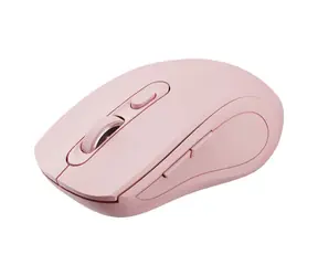 C-TECH WLM-12PK růžová / Bezdrátová optická myš / 1600DPI / 6 tlačítek / BT/2.4GHz / USB nano receiver