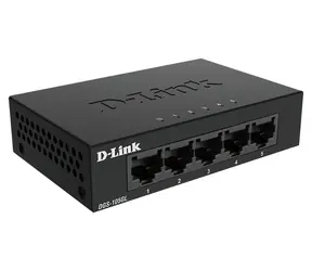 D-Link DGS-105GL/E / Switch / 5x 10/100/1000 Mbps / Fanless / Kovové tělo