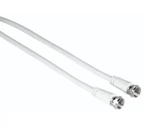 Hama F - F 1,5 m bílá / Anténní kabel / 75 dB