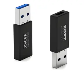 Port 900154 černá / Adaptér / USB-A (M) na USB-C (F) / 2 ks