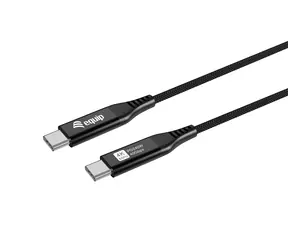 Equip černá / USB-C kabel / USB4 40Gbps / PD 240W / 1,2 m / DisplayPort 8K